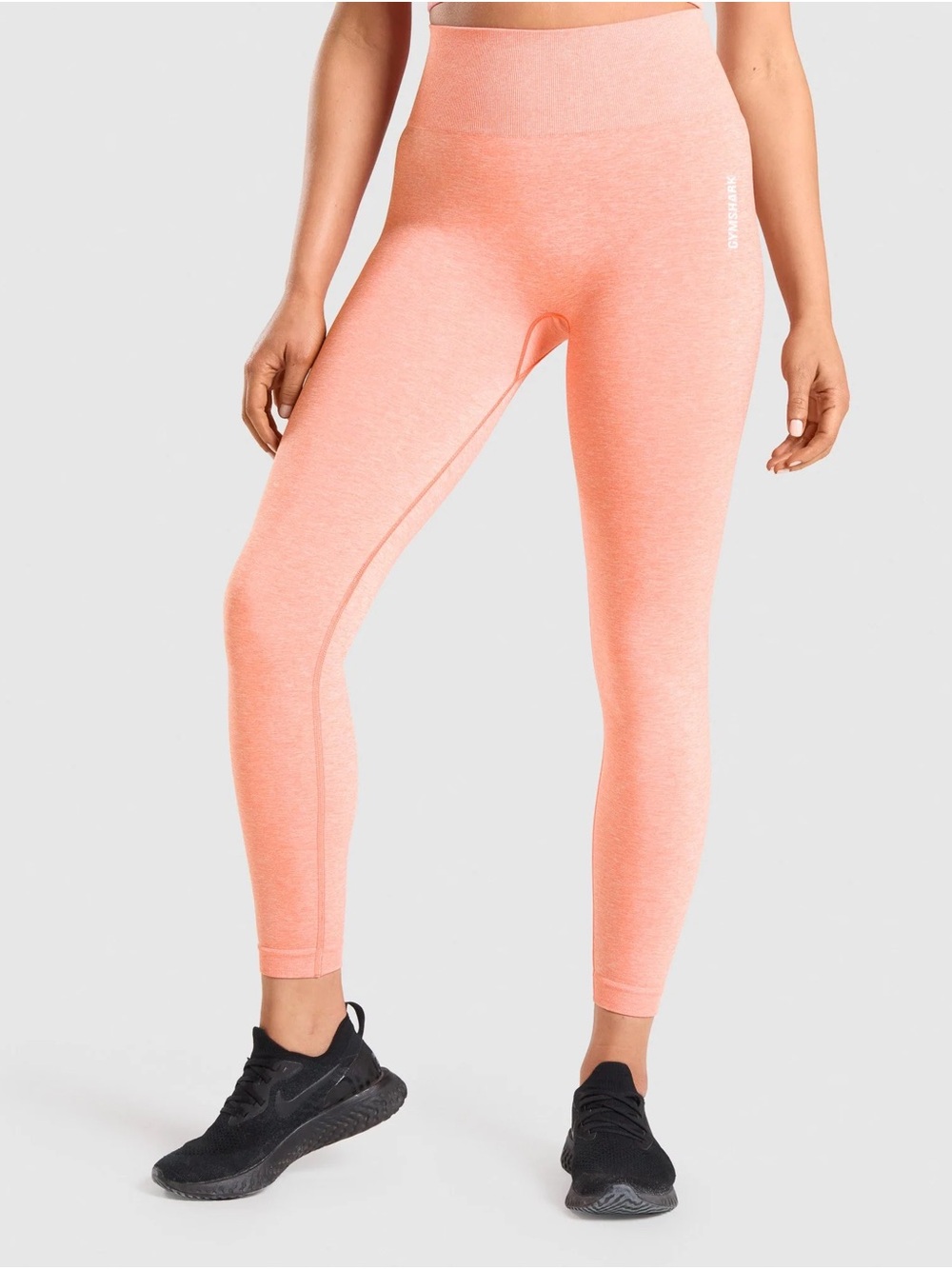 Gymshark Seamless High-Waist Leggings - Peach Coral